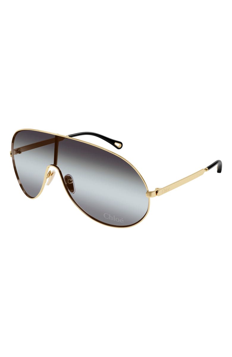 Chloé 99mm Gradient Mask Sunglasses, Alternate, color,
