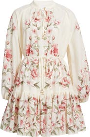 Sam Edelman Floral Print Long Sleeve Dress