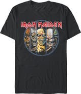 Iron Maiden Men's Iron Maiden Classic Faces  Graphic T-Shirt