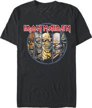 Iron Maiden Men's Iron Maiden Classic Faces  Graphic T-Shirt