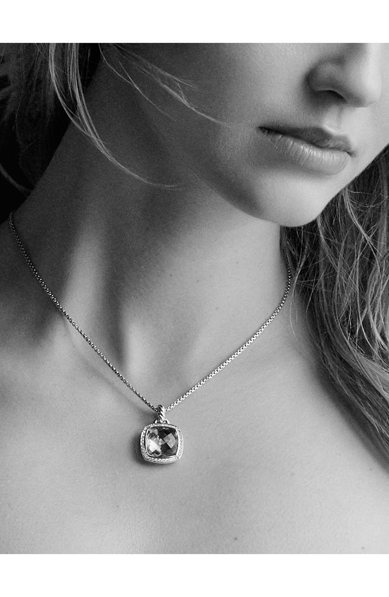 David Yurman 'Albion' Pendant with Semiprecious Stone and Diamonds, Alternate, color, 