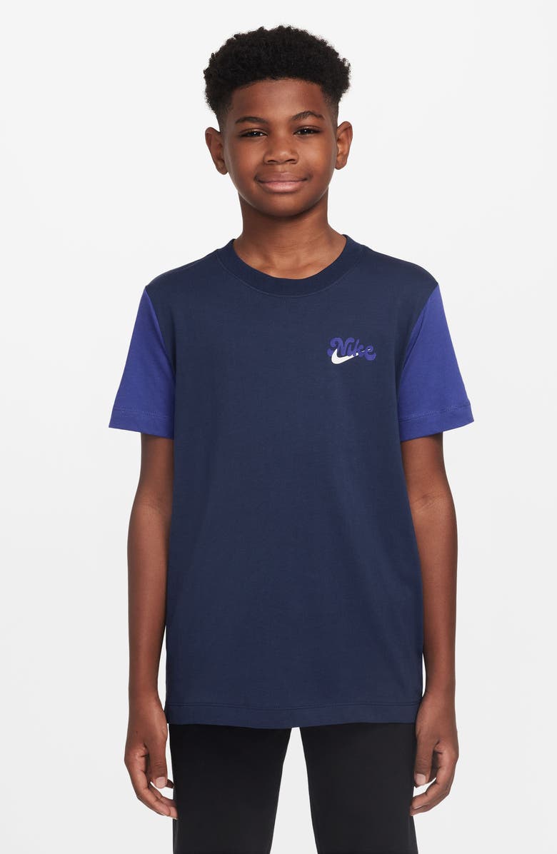 Nike Kids' Sportswear Club Cotton T-Shirt, Main, color,