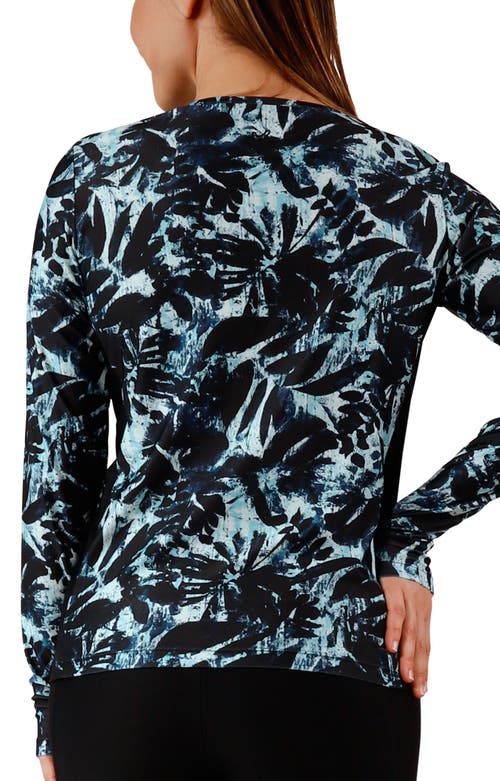 Uv Skinz Ls Crew Sun & Swim Shirt In Blue