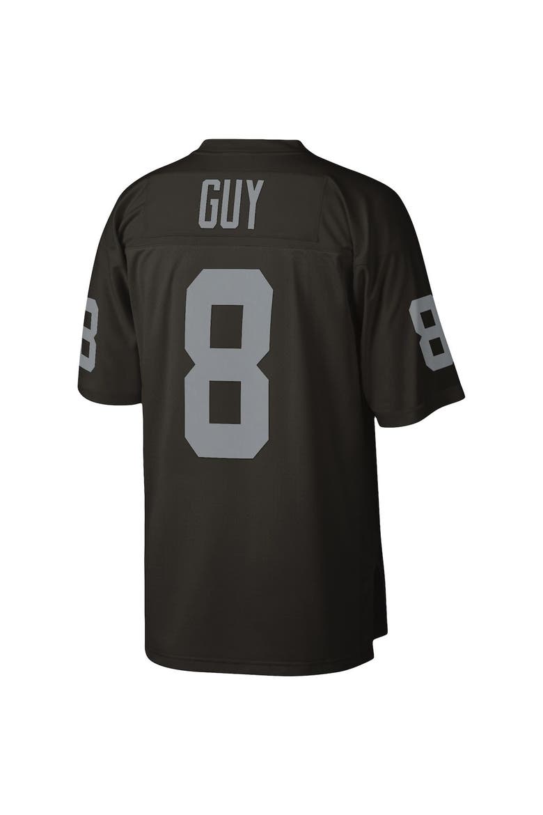 Men's Mitchell & Ness Ray Guy Black Las Vegas Raiders Legacy Replica Jersey, Alternate, color, Black
