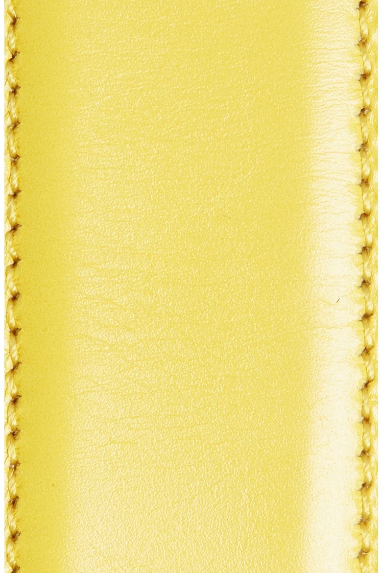 Logo Leather Belt, Alternate, color, YELLOW