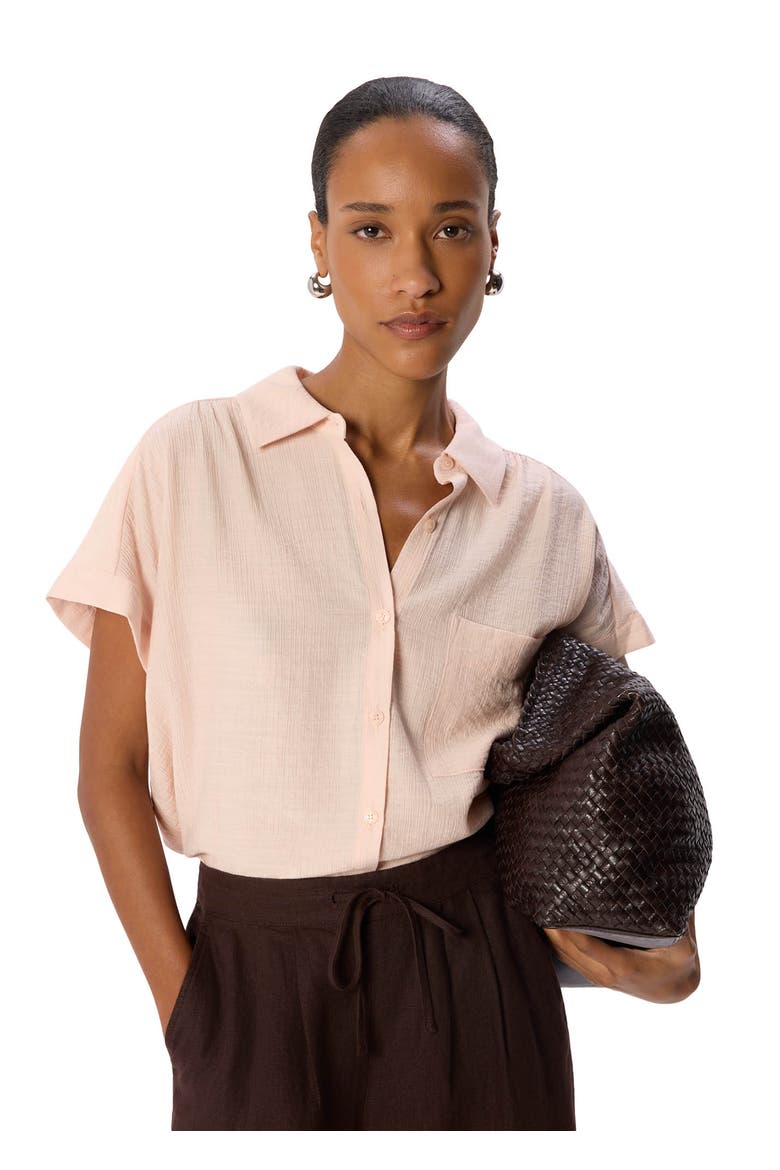 Nicola Textured Shirt, Alternate, color, Pale Pink