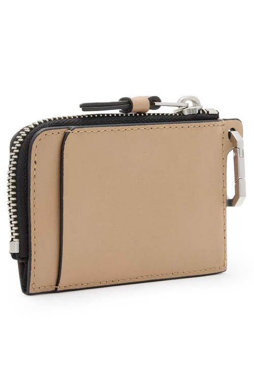 Allsaints Remy Leather Wallet In Mink Brown
