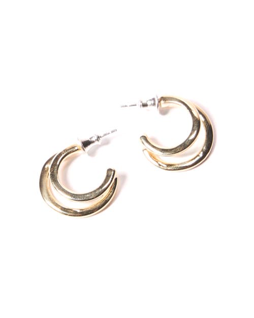 Odette New York Deux Earrings In Brass