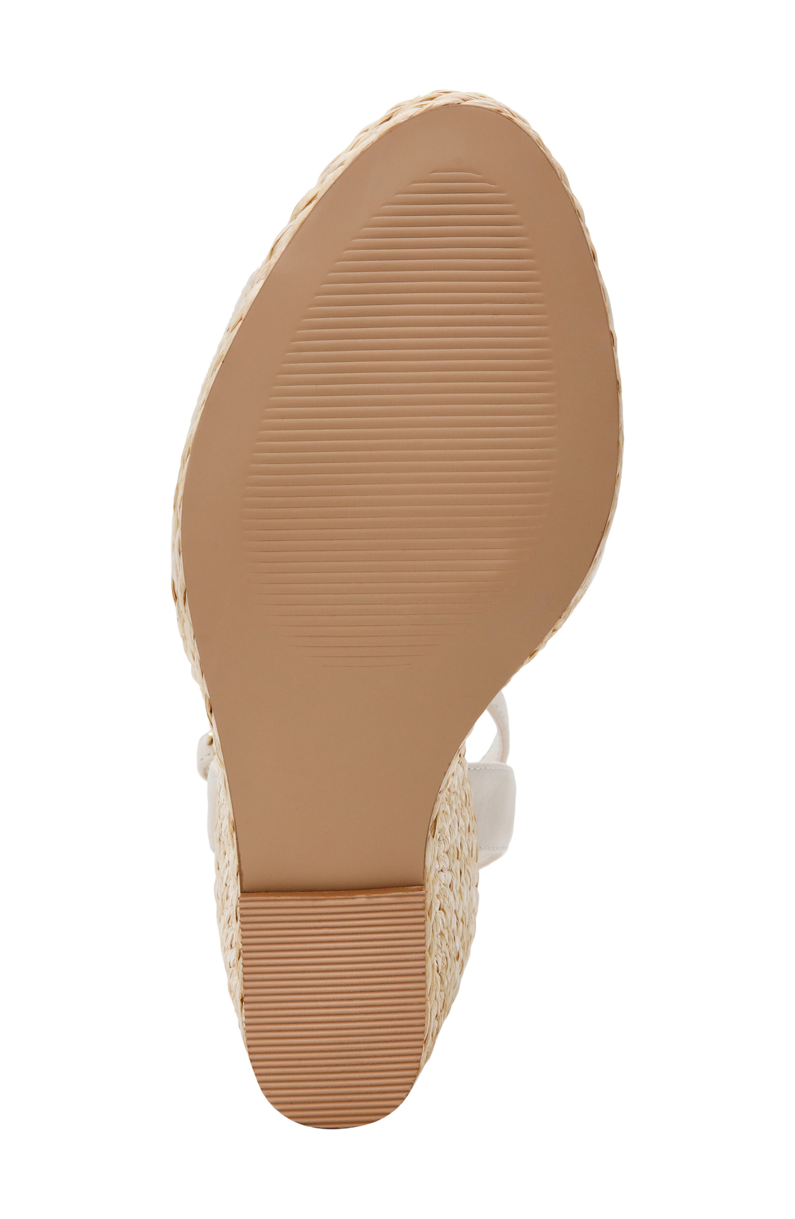 Devin Ankle Strap Wedge Sandal, Alternate, color, BONE LEATHER