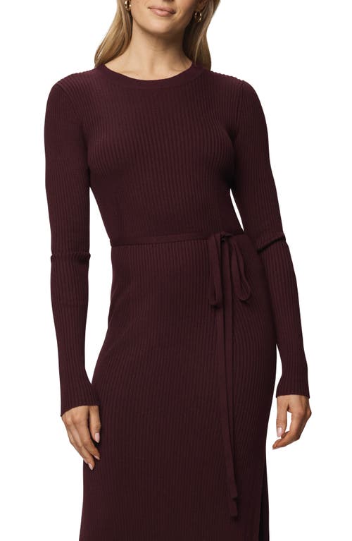 Splendid Georgie Long Sleeve Maxi Sweater Dress In Brown