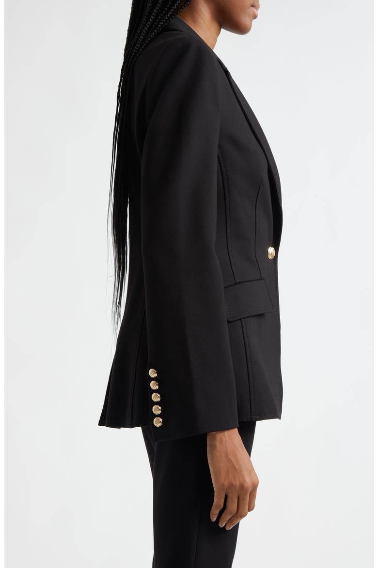 Danicka One-Button Blazer, Alternate, color, BLACK