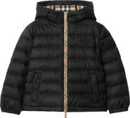 Burberry Checker-tape Nylon Hooded Puffer Jacket