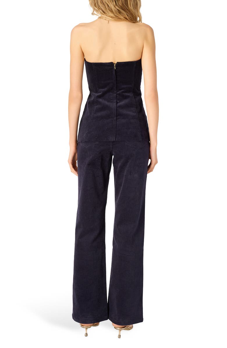 CAMI NYC Zenobia High Waist Bootcut Corduroy Pants, Alternate, color, Navy