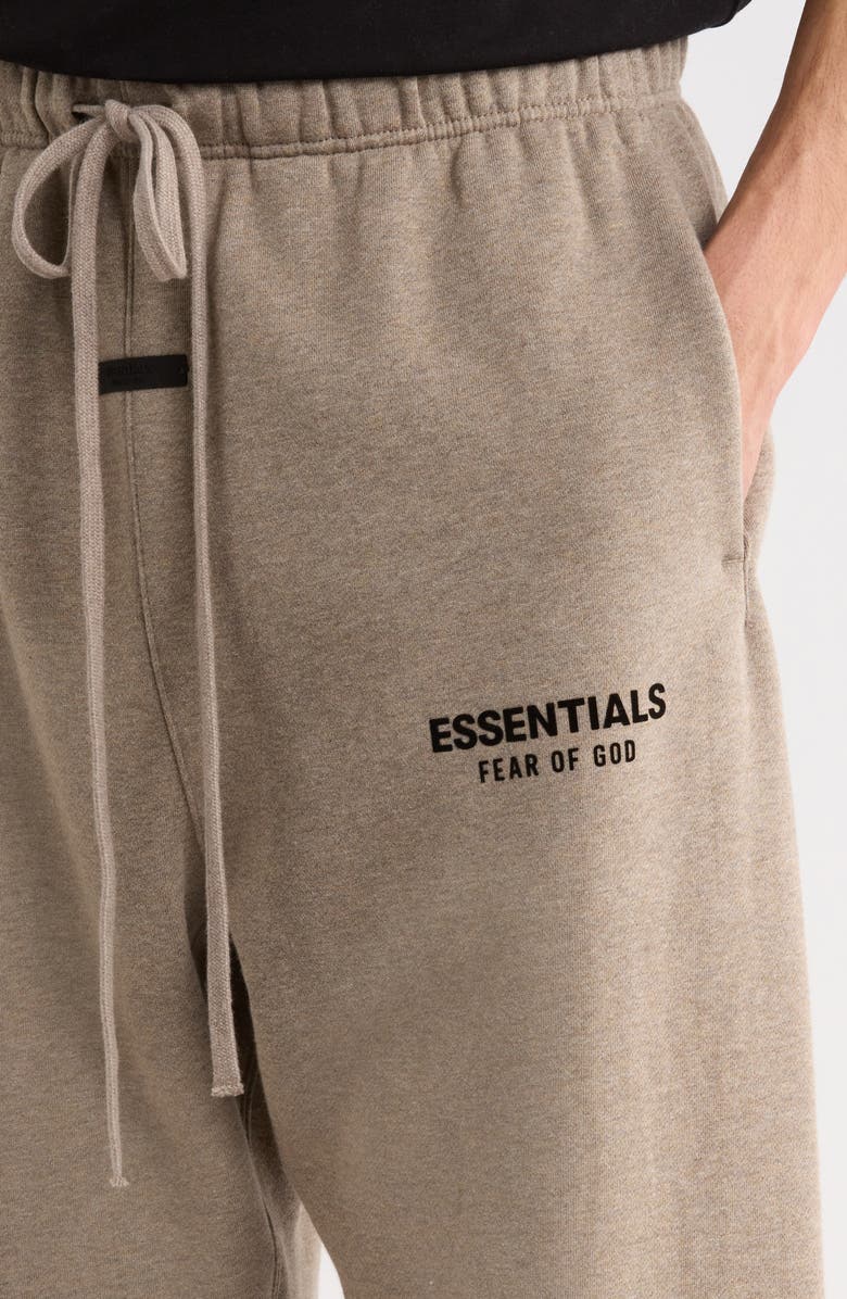 Fear of God Essentials Classic Fleece Sweatpants, Alternate, color, Vintage Black / White