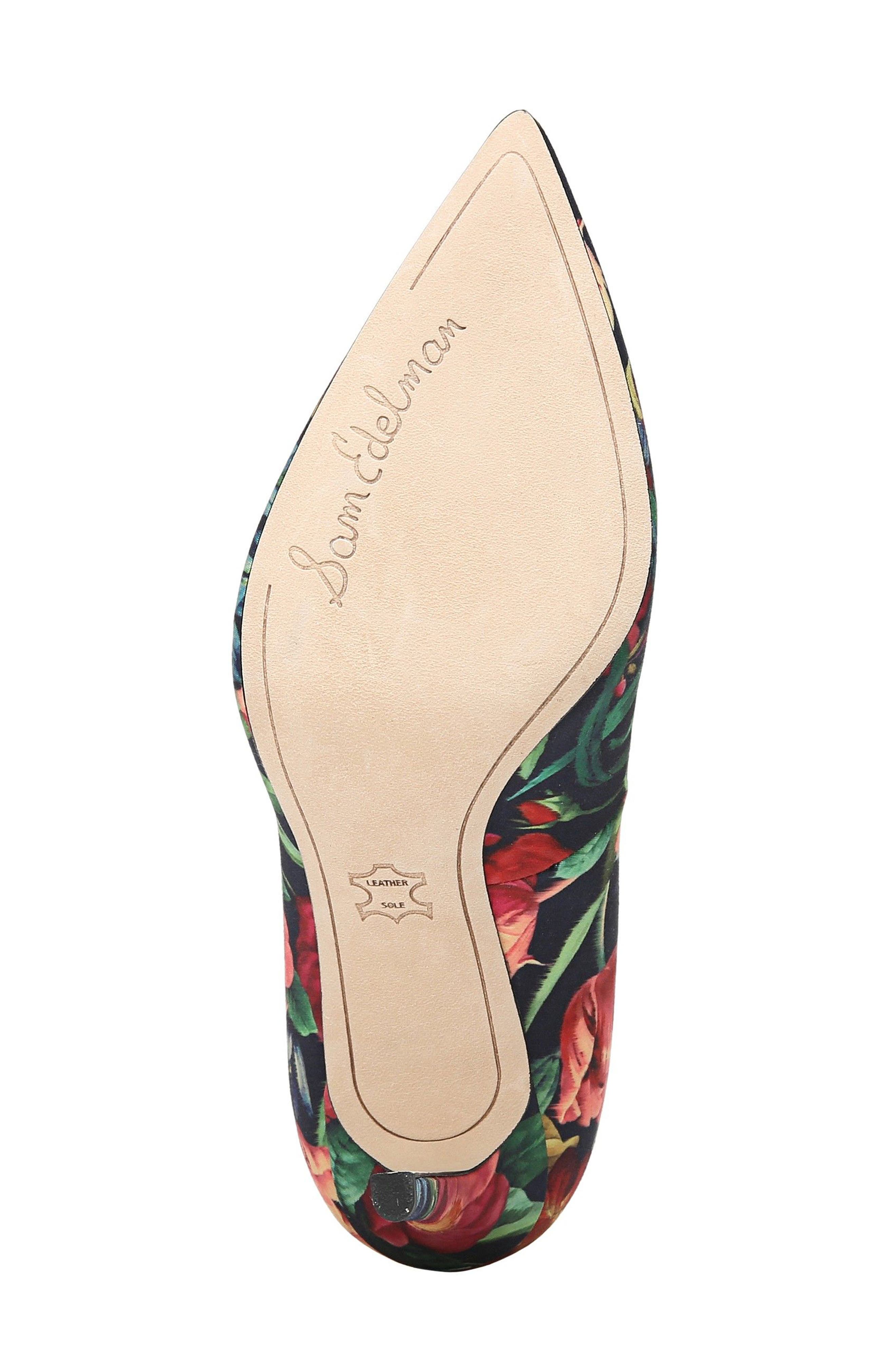Hazel Pump, Alternate, color, NAVY FLORAL FABRIC