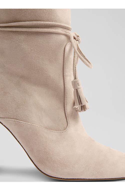 Lk Bennett Eliza Tassel Slouch Bootie In Neutral