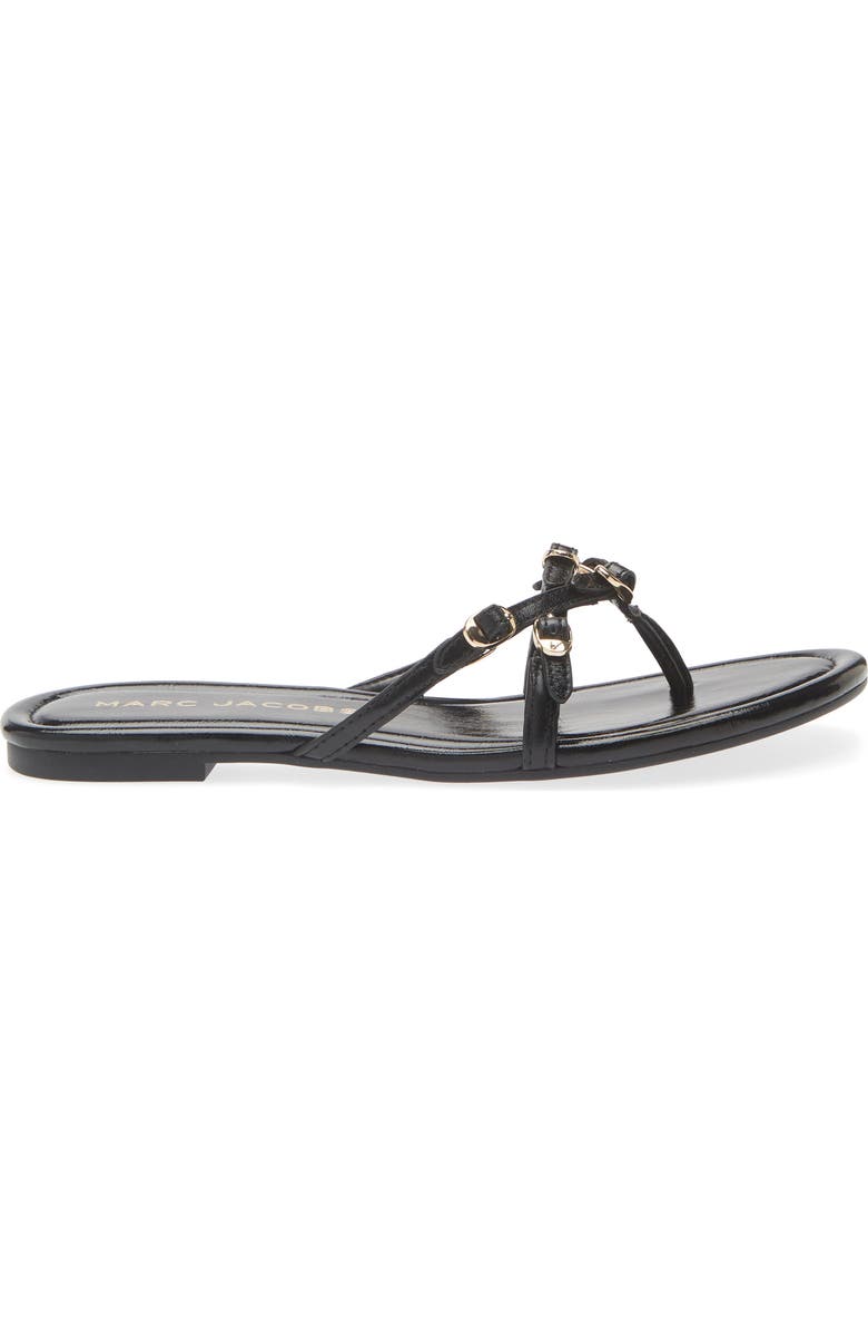 Marc Jacobs The Kiki Flip Flop, Alternate, color, Black