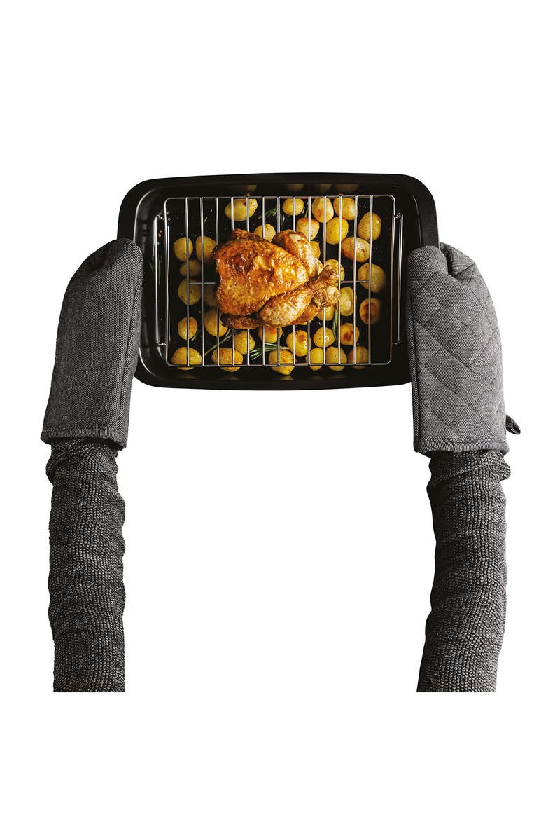 BergHOFF Graphite 3-Piece Non-Stick Roasting Pan, Alternate, color, Black