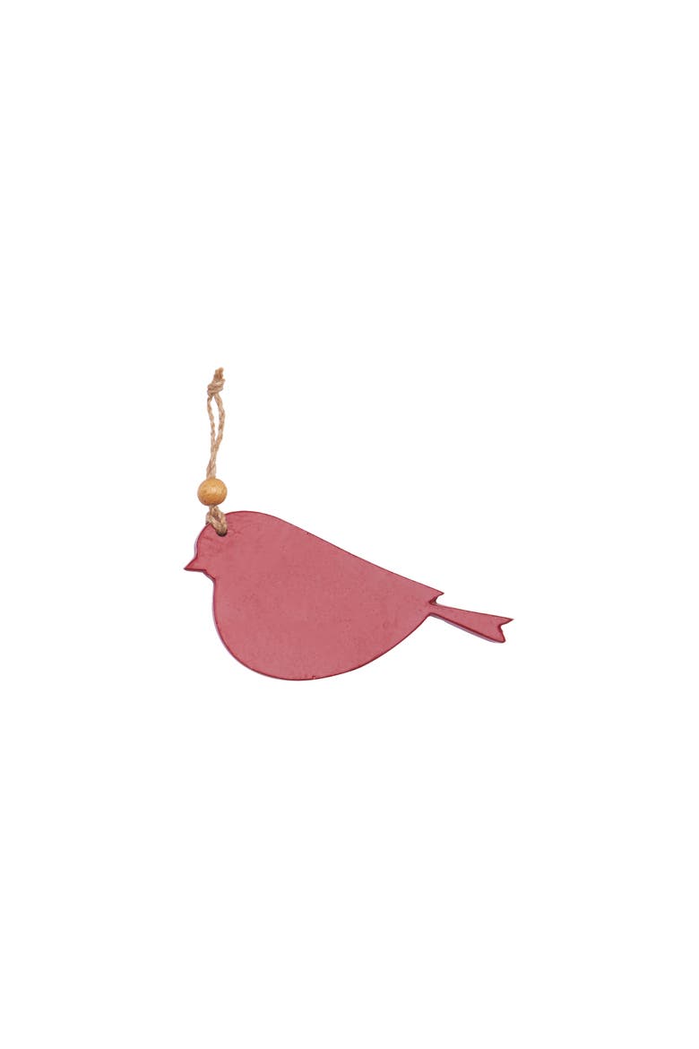 Metal Red Bird Christmas Tree Ornament, Main, color, Red