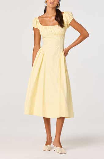 Adilene Cap Sleeve Midi Dress