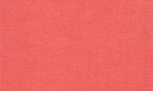 Cloth & Stone Shirred Linen Blend Top In Red