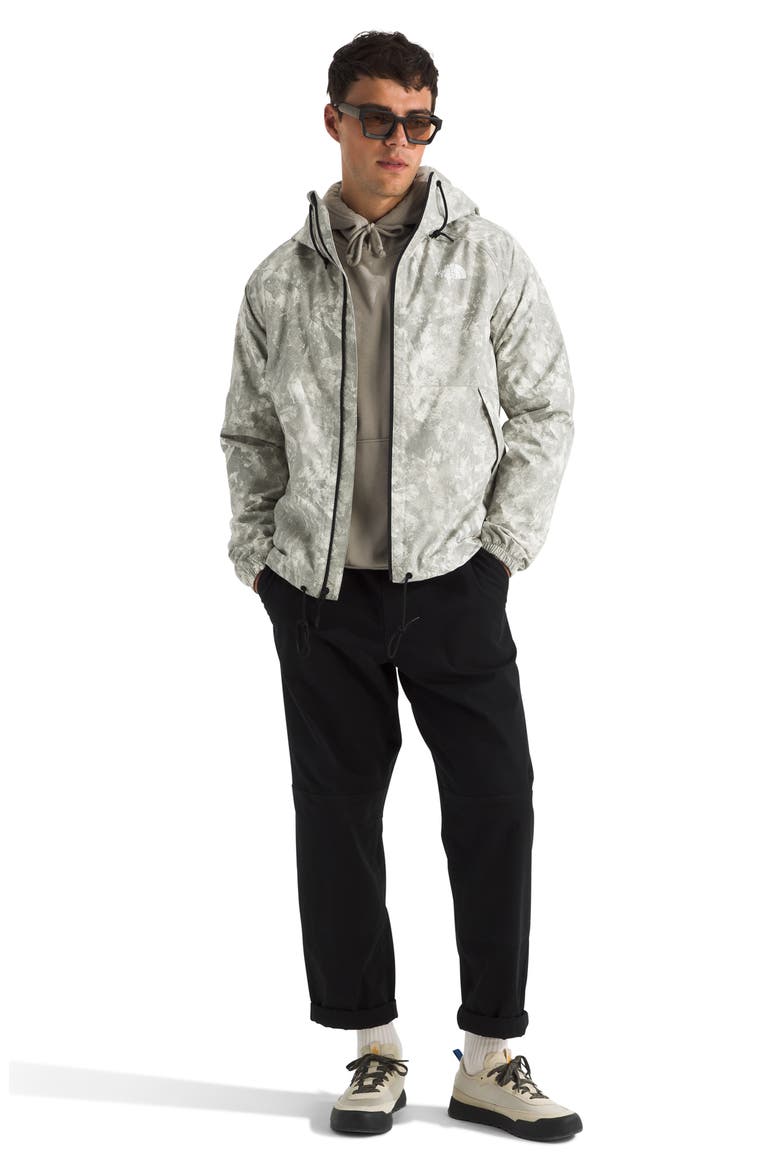 Antora Waterproof Hooded Rain Parka, Alternate, color, STONE SLAB CHALK TEXTURE PRINT