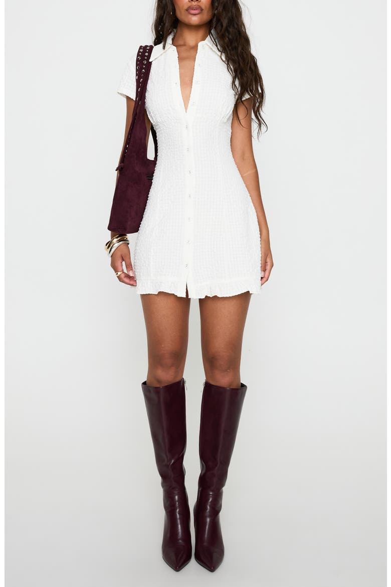 Covey Mini Shirtdress, Main, color, WHITE