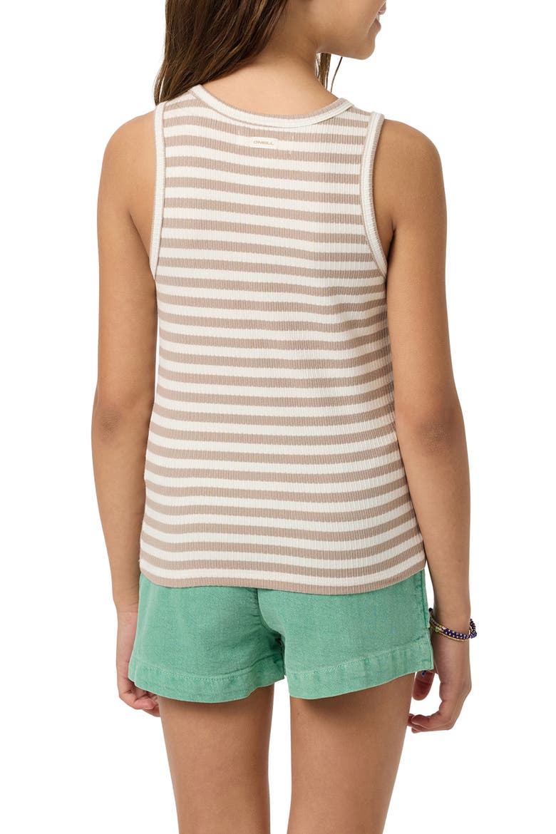 Kids' Lonnie Rib Stripe Tank, Alternate, color, TOBACCO