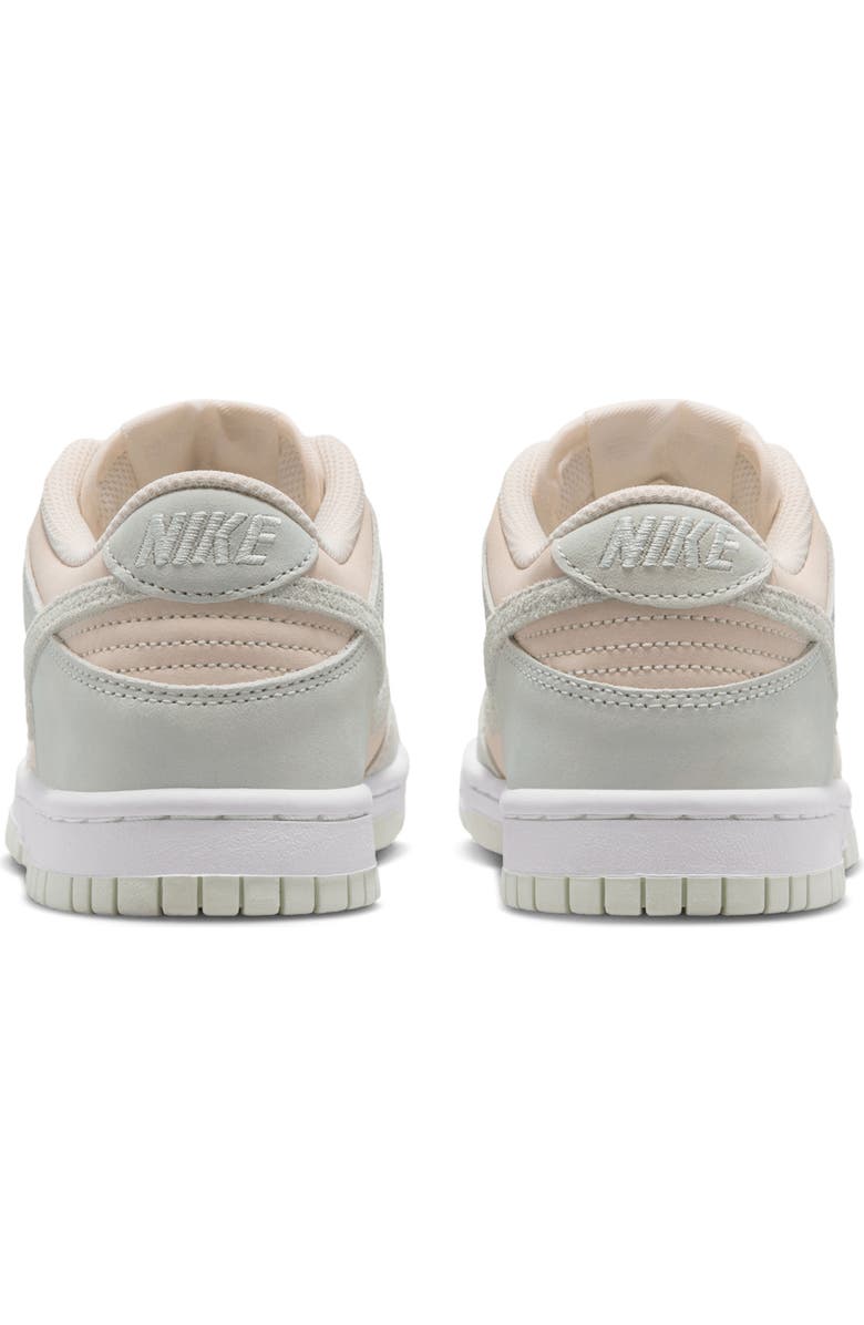 Nike Kids' Dunk Low Basketball Sneaker, Alternate, color, Chalk/ White/ Barely Green