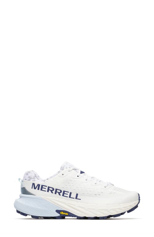 Merrell Agility Peak 5 Running Shoe In Chalk/ice Blue