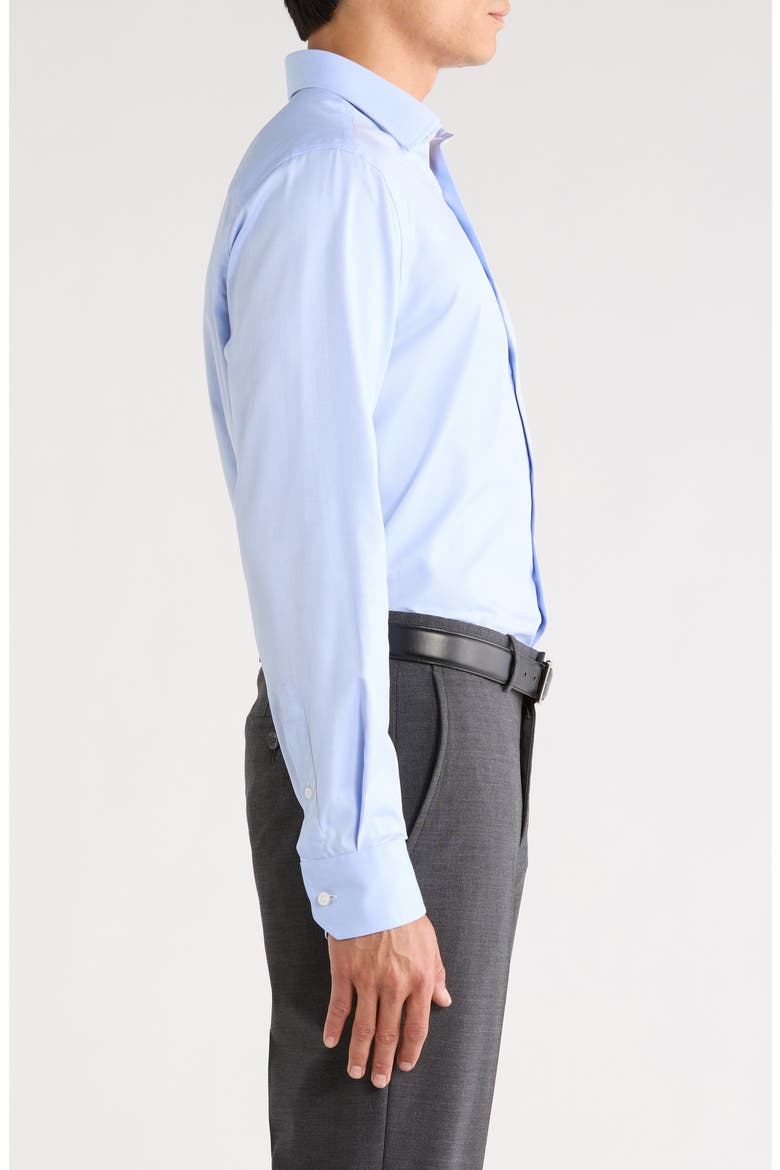 Dream Light Blue Cotton Stretch Twill Dress Shirt, Alternate, color, LIGHT BLUE