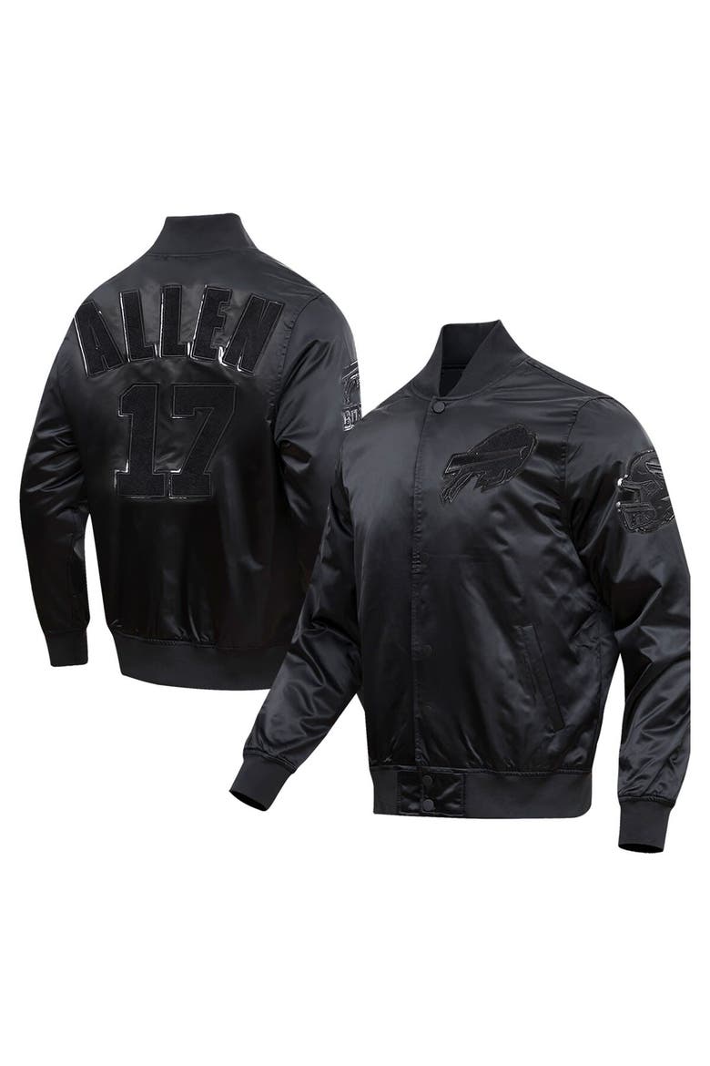Men's Pro Standard Josh Allen Black Buffalo Bills Player Full-Snap Jacket, Main, color, Black
