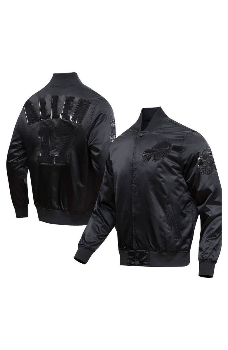 PRO STANDARD Men's Pro Standard Josh Allen Black Buffalo Bills Player Full-Snap Jacket, Main, color, Black