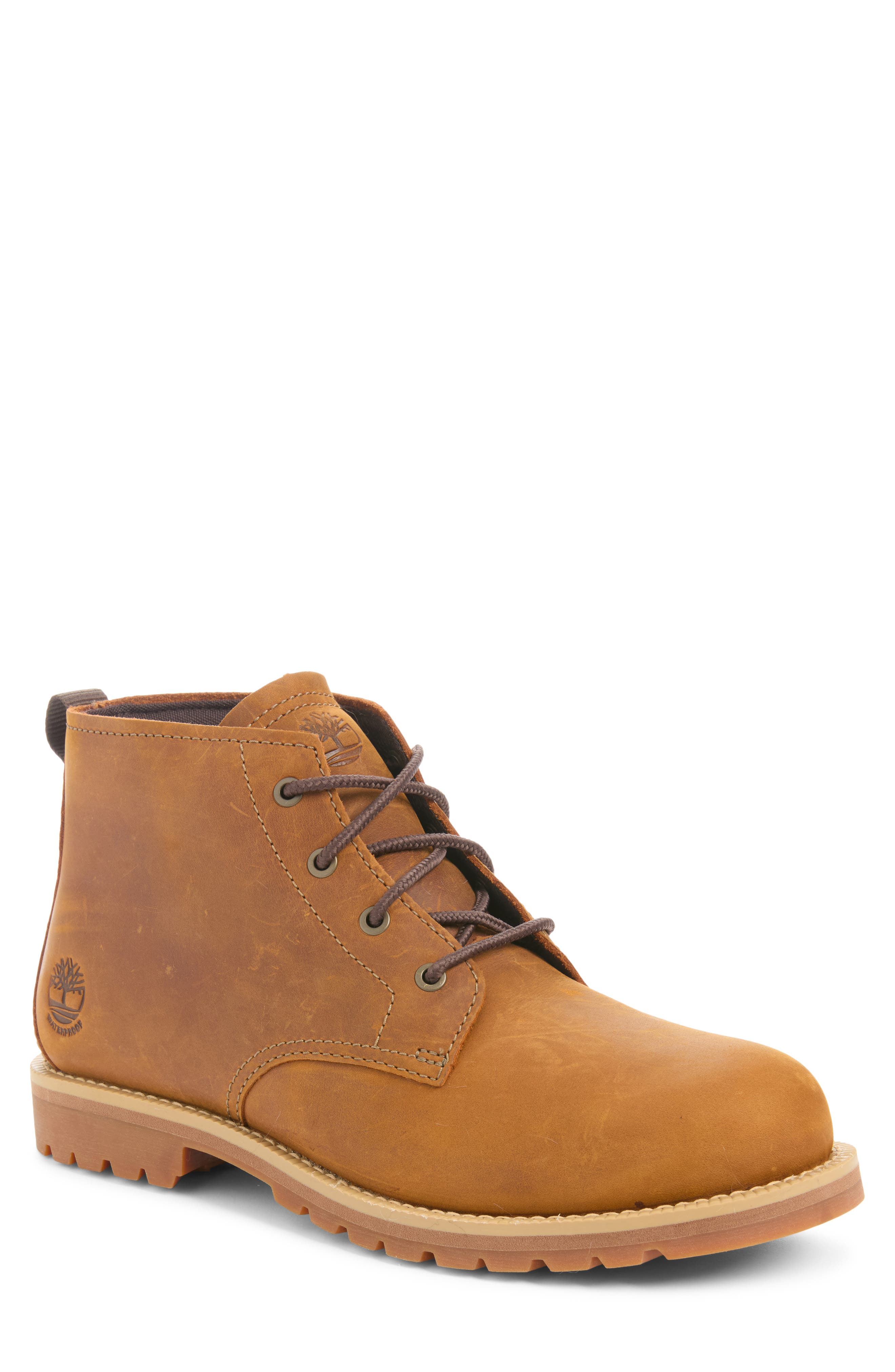 Britton Falls Waterproof Chukka Boot, Main, color, MEDIUM BROWN FULL GRAIN