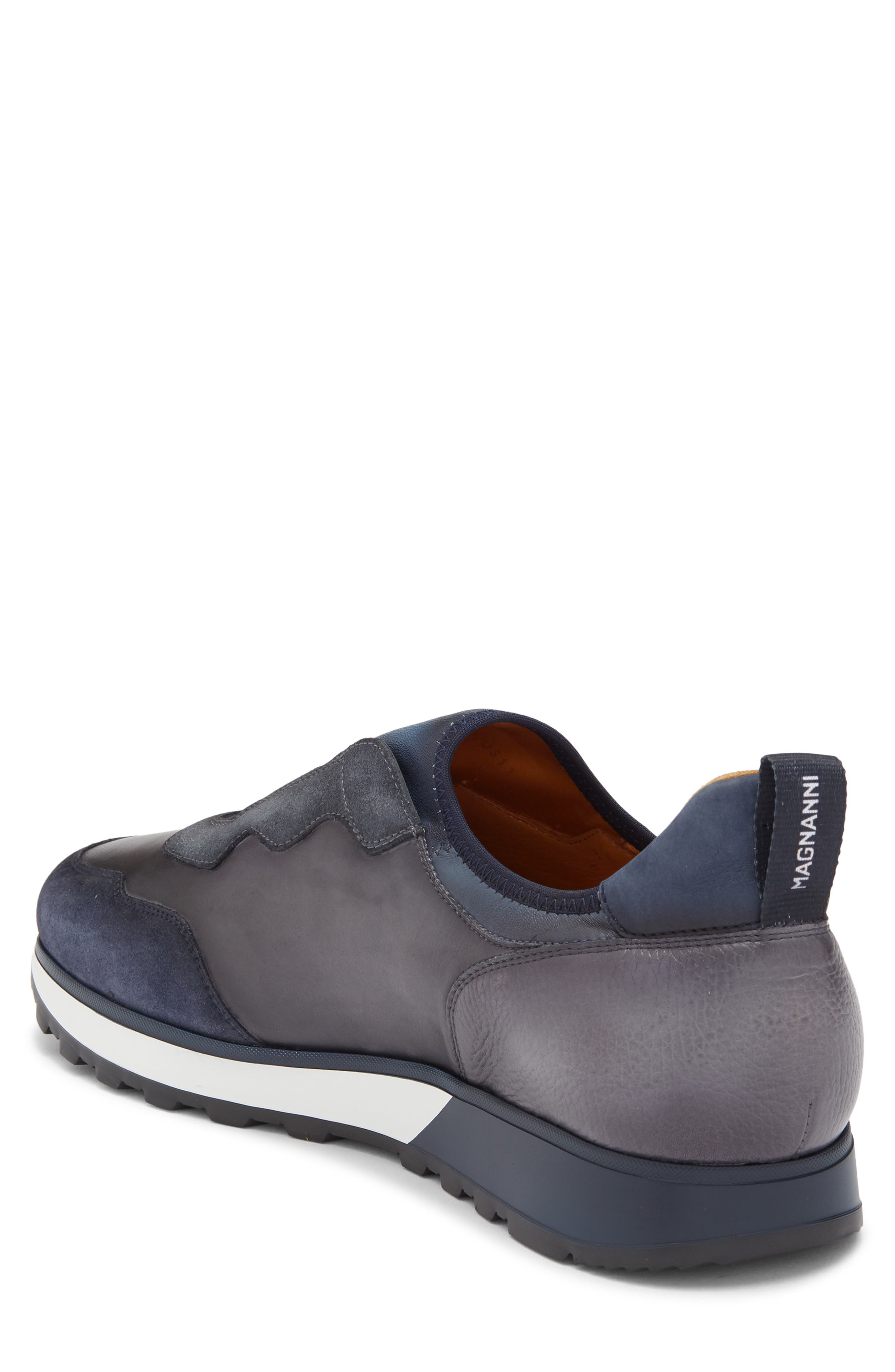 Magnanni Arco Slip-On Sneaker, Alternate, color, Navy