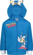SEGA Sonic the Hedgehog Boys' Fleece Zip-Up Hoodie