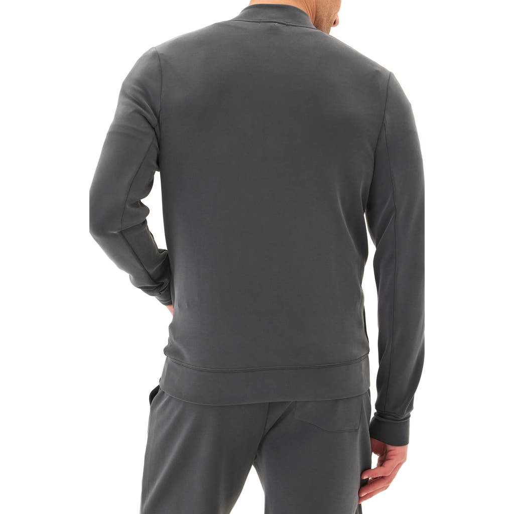 Threads 4 Thought Bartow Peached Fleece Zip Jacket In Carbon