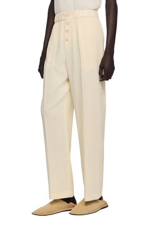 Flowing elasticated trousers