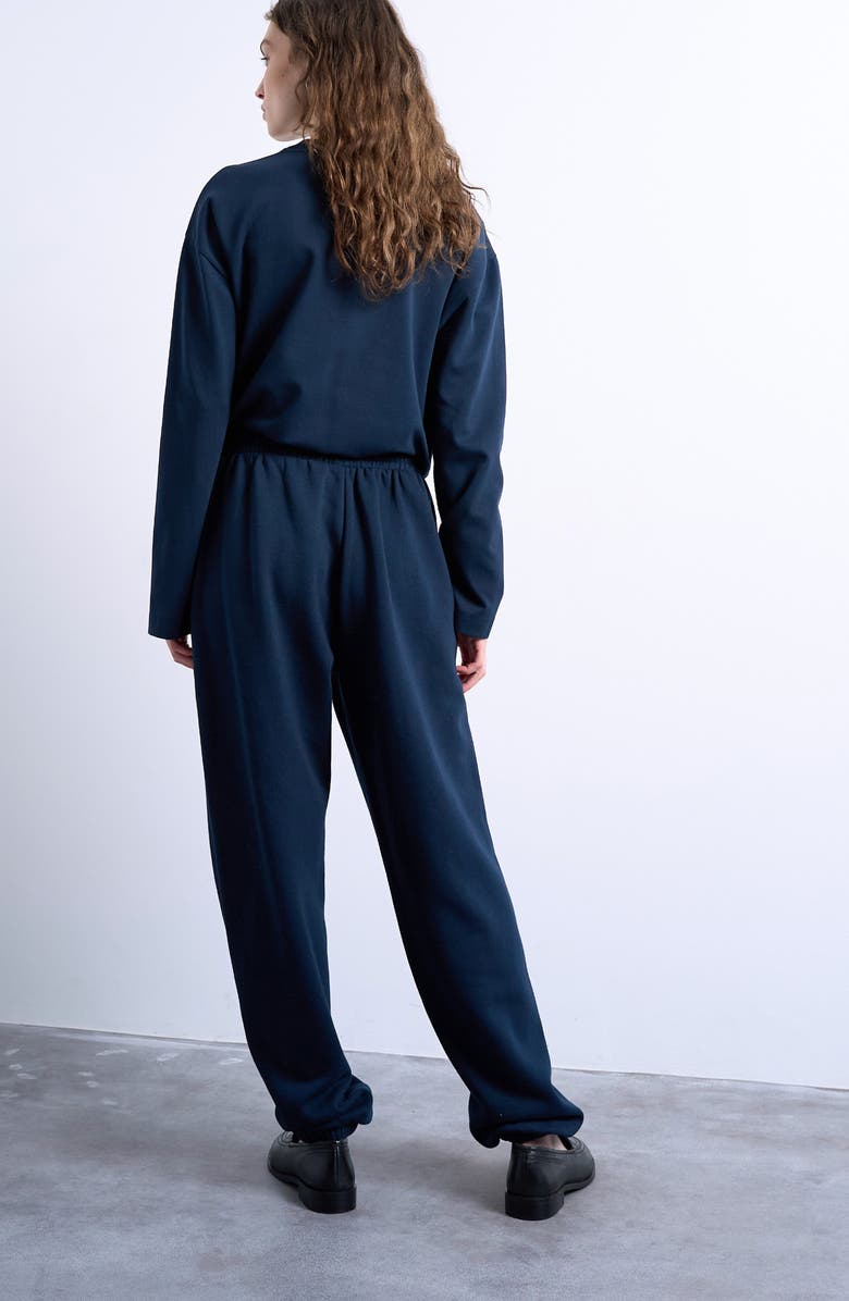 Topshop Pintuck Joggers, Alternate, color, Navy