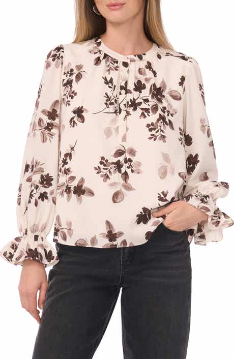1.STATE Floral Long Sleeve Top