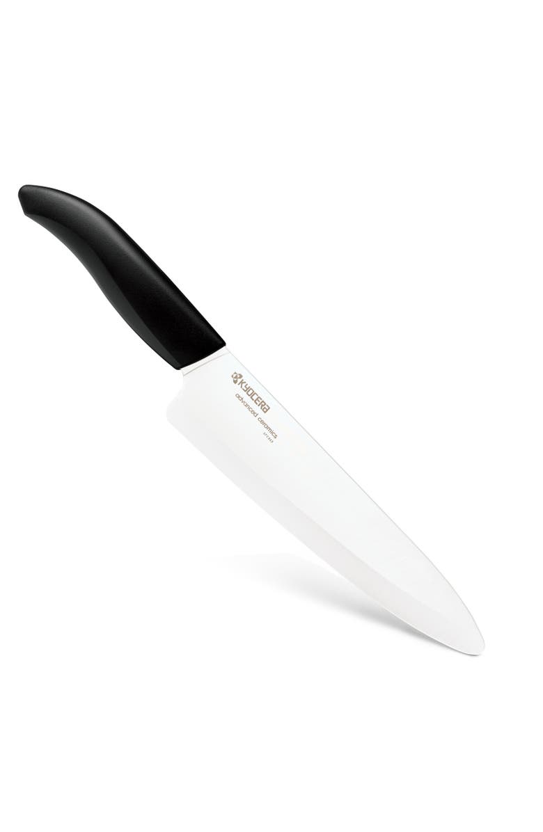 Kyocera Revolution Ceramic 7 Inch Chef's Knife, Main, color, Black