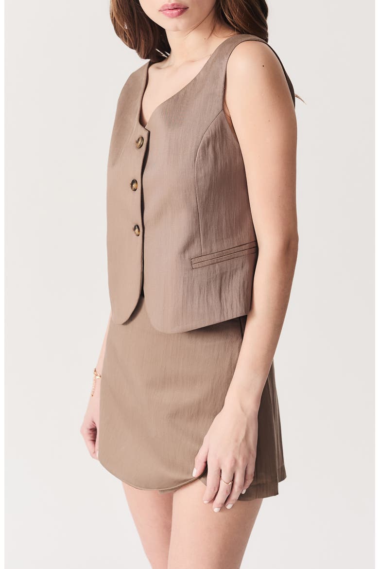 Maxial Crop Vest, Main, color, KHAKI