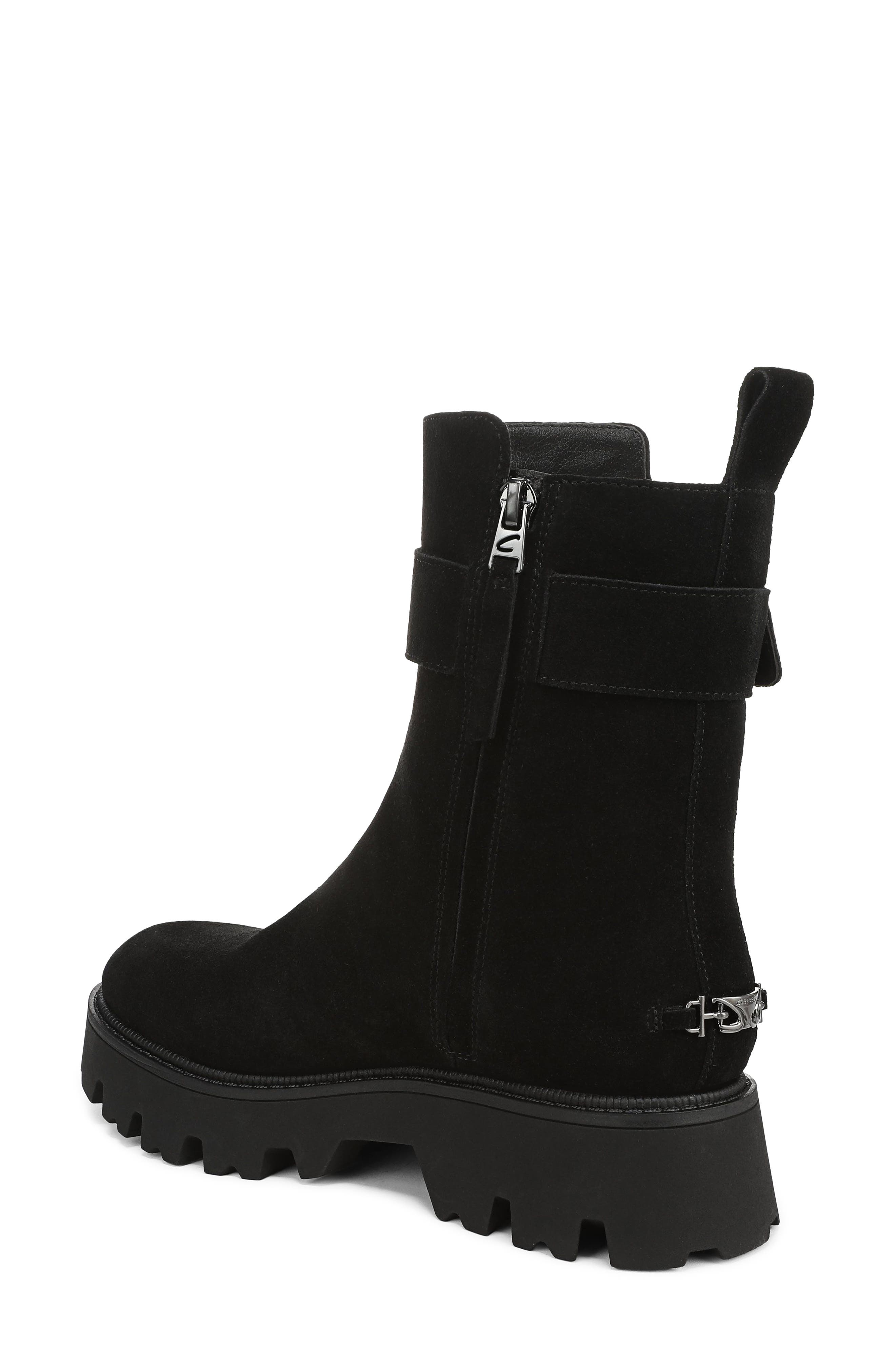 Circus NY by Sam Edelman Primm Lug Sole Bootie, Alternate, color, Black Suede