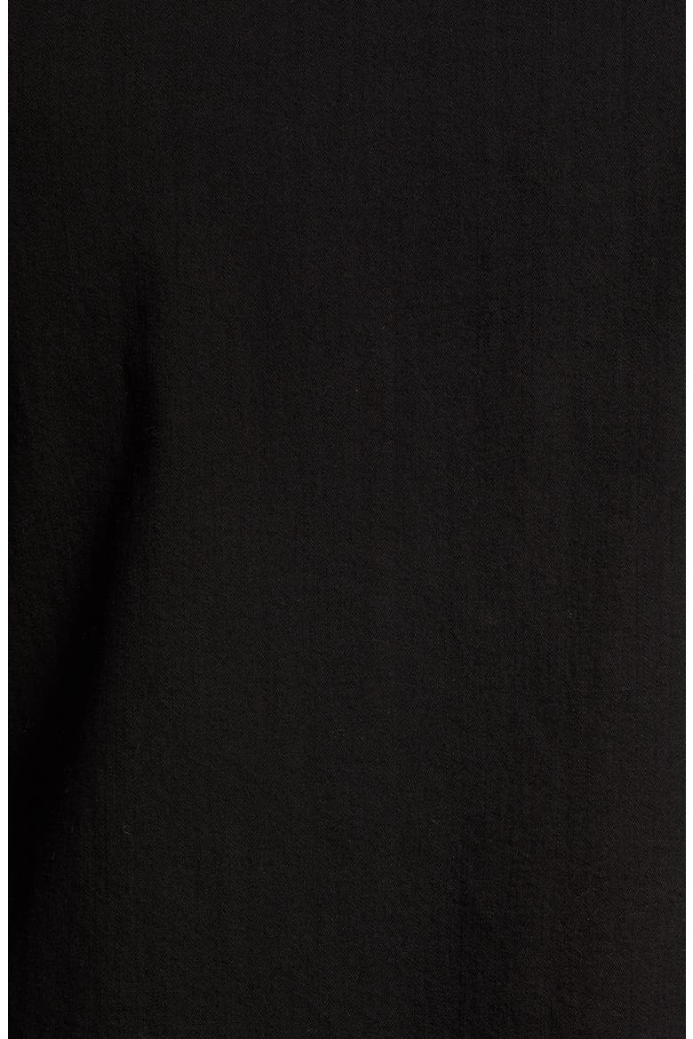 Denim Western Shirt, Alternate, color, BLACK