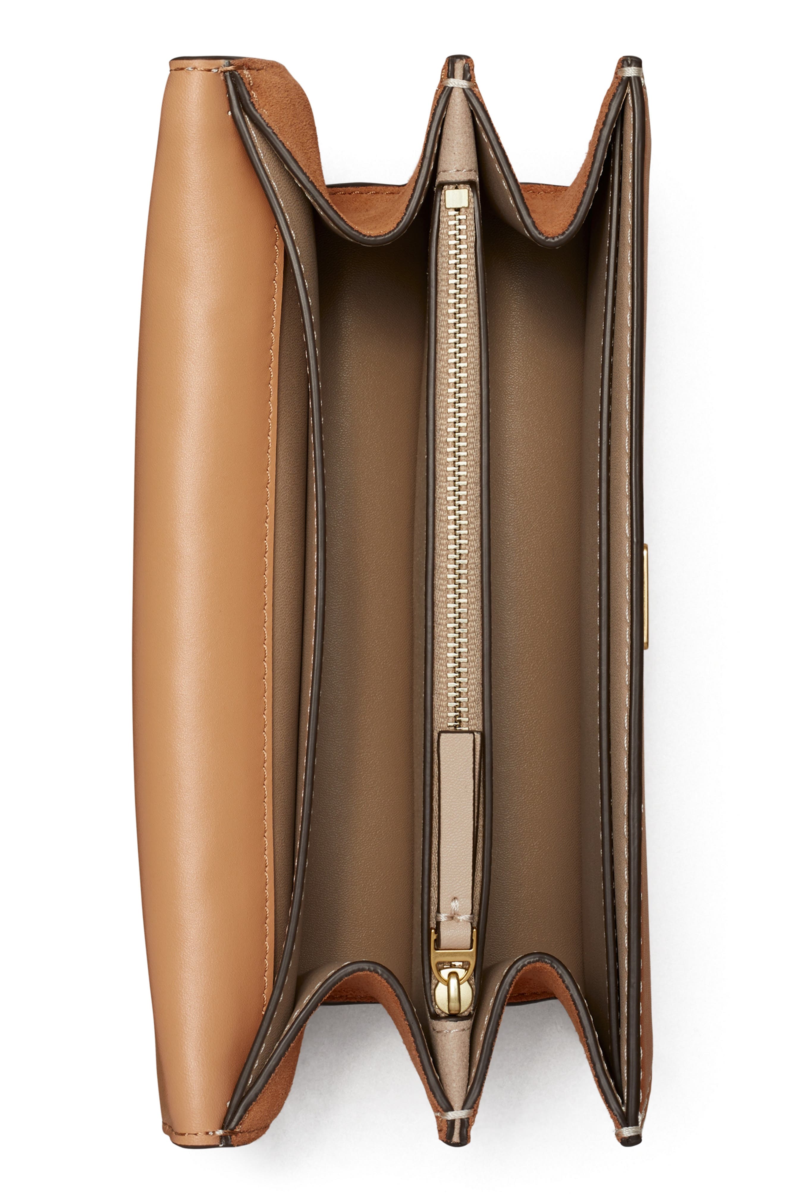 Tory Burch T Monogram Embossed Patent Leather Small Shoulder Bag, Alternate, color, 