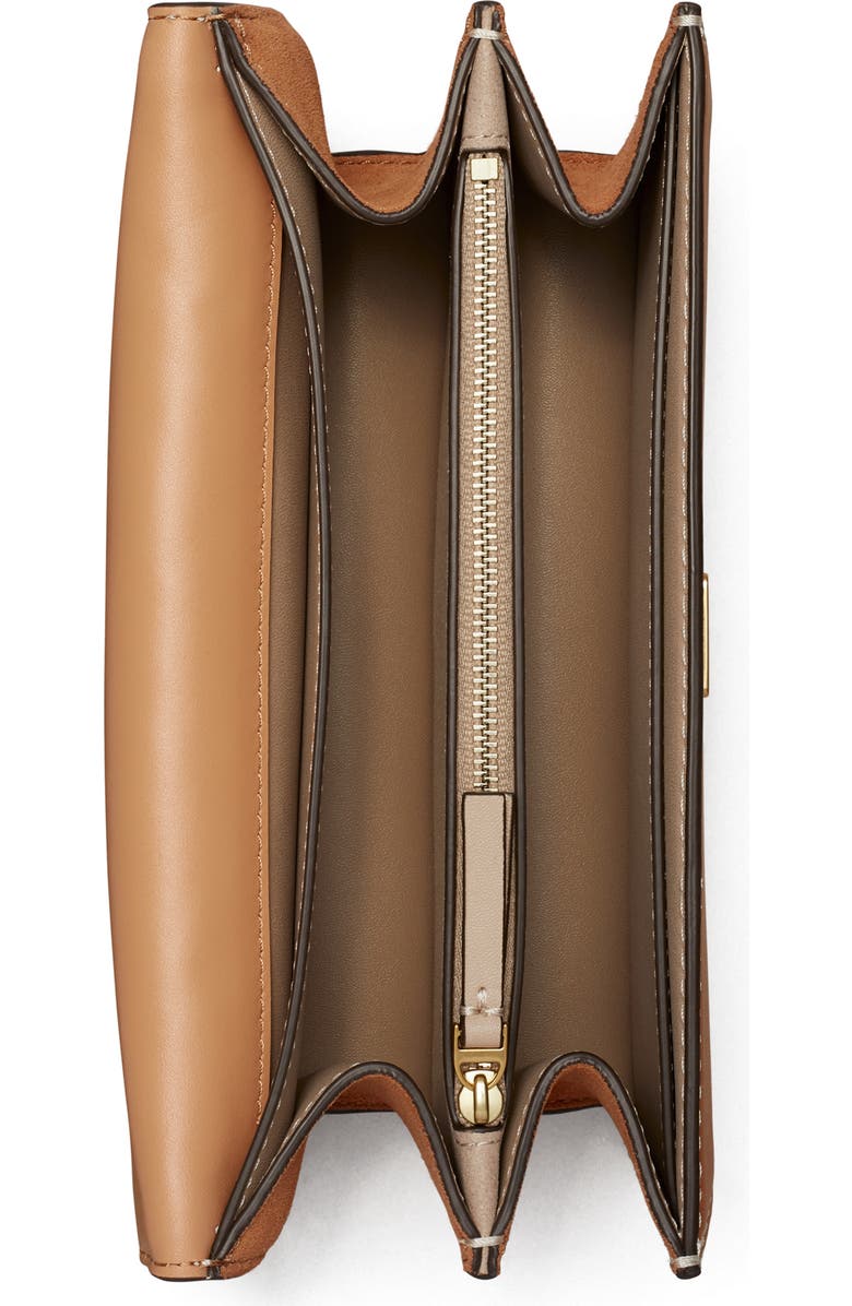 Tory Burch T Monogram Embossed Patent Leather Small Shoulder Bag, Alternate, color,