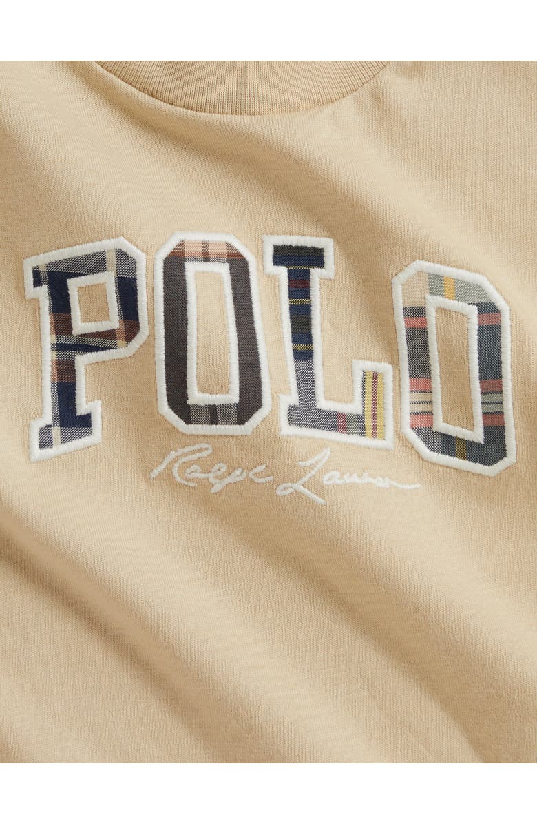 Ralph Lauren Cotton Jersey Two-Piece Shorts Set, Alternate, color, Tallow Cream