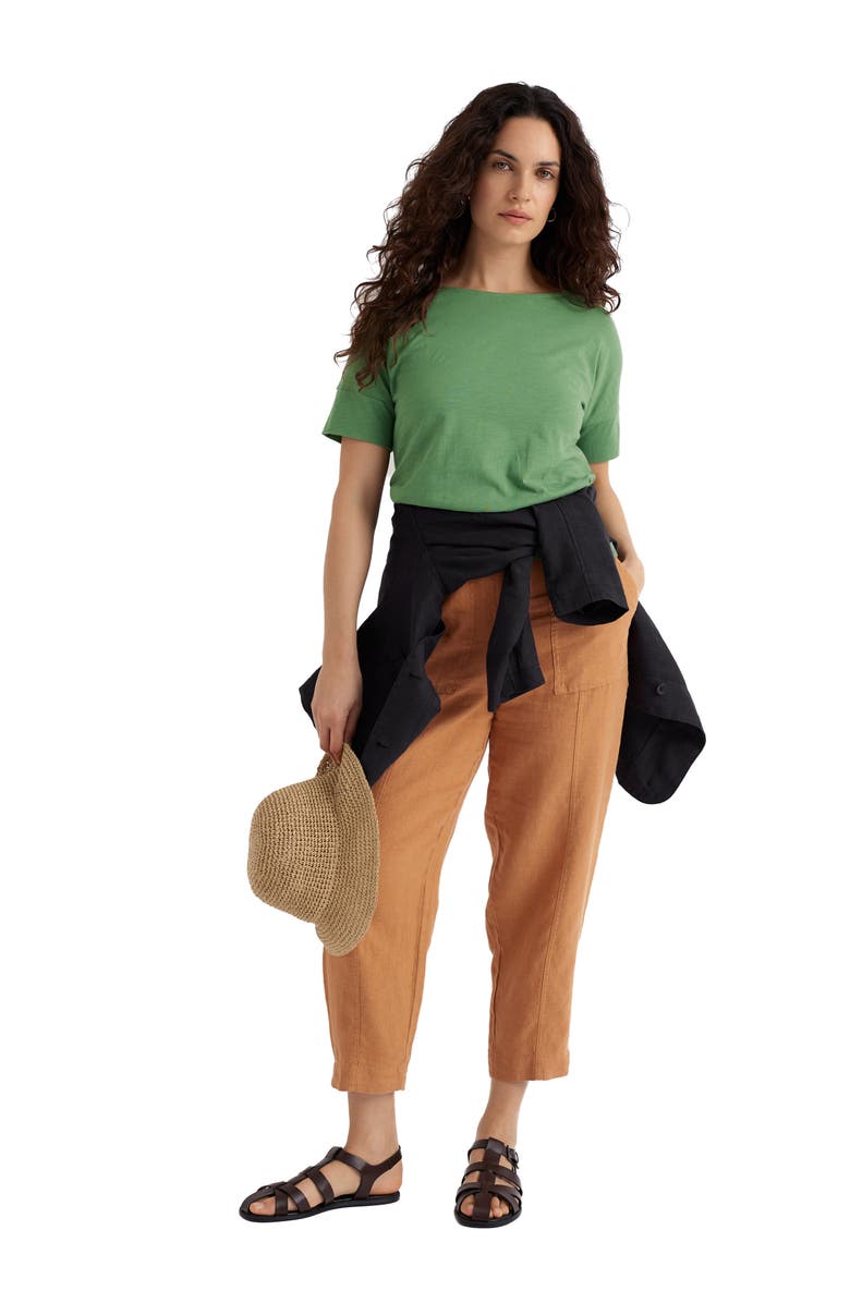 Seasalt Cornwall Saltings Cropped Linen Pants, Alternate, color,