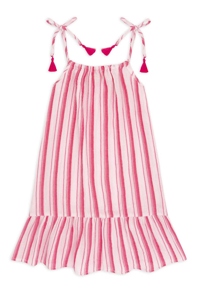 Kids' Daytrip Stripe Cotton Sundress, Main, color, PINK MARSHMALLOW