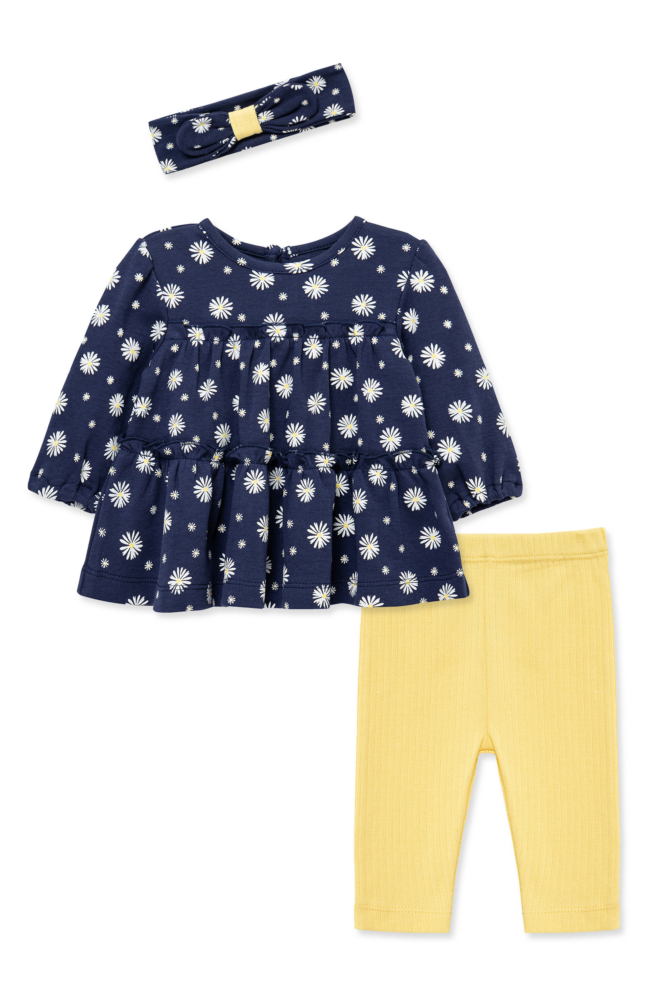Little Me Daisies Tunic & Pants Set